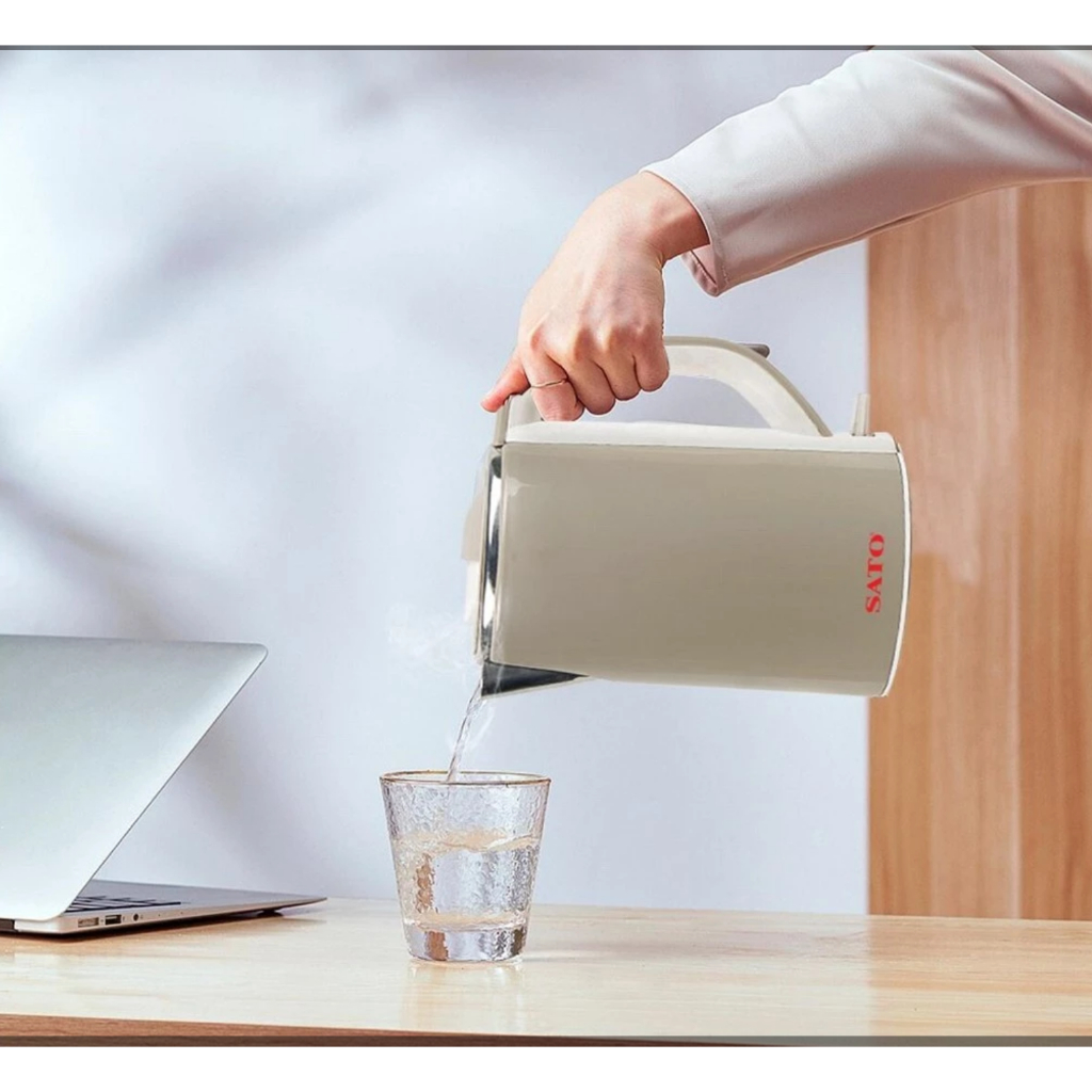 Bình đun siêu tốc 1.7L Electrolux E2EK1-100W - nhựa cao cấp, an toàn, BH 24 tháng