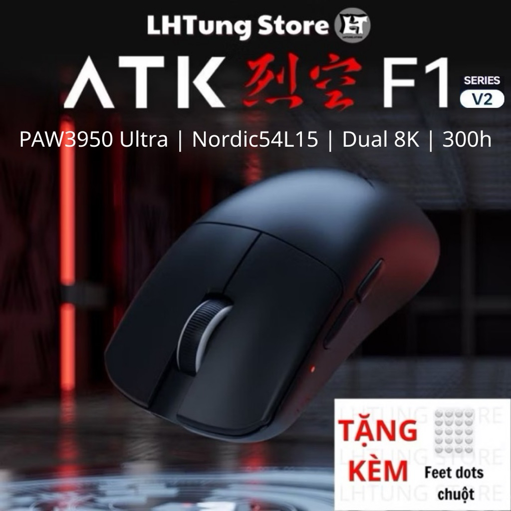 [SẴN GIAO NGAY] Chuột không dây ATK Blazing Sky F1 V2 Ultimate | F1 Extreme | F1 Promax | PAW3950 | 