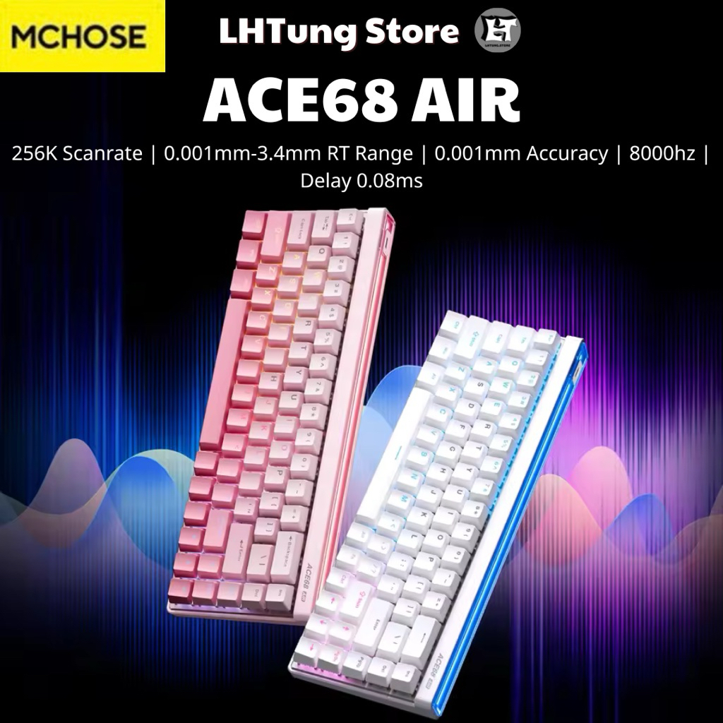 [SẴN GIAO] Bàn phím cơ gaming Mchose Ace60 | Ace68 | Ace68 Air | Rapid Trigger | 1000hz | 8000hz