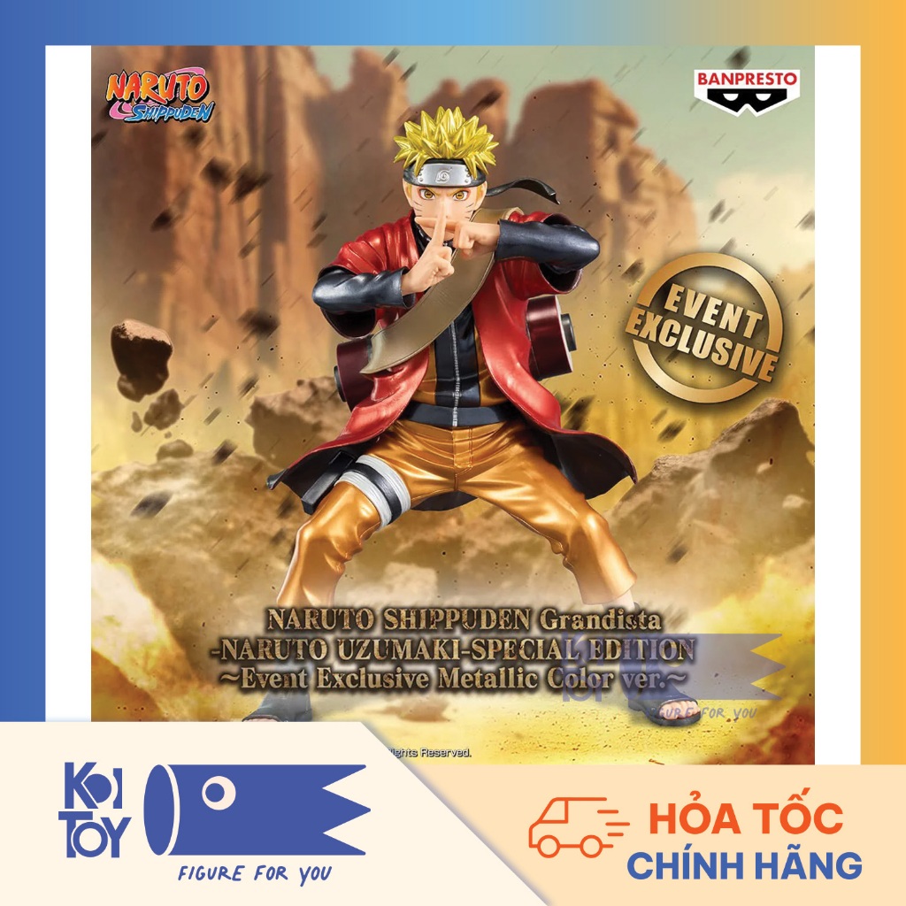 [Hàng Chính Hãng] Mô hình Naruto Shipuden - Grandista Naruto Uzumaki - Event Exclusive Bandai