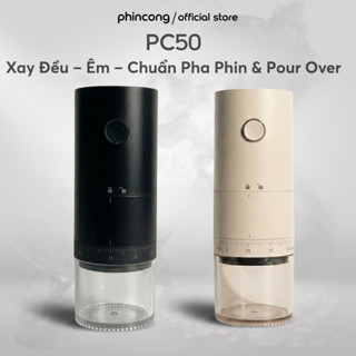  Máy Xay Cà Phê Cầm Tay 38 CẤP ĐỘ MỊN PC50 + TẶNG 50G HẠT ROBUSTA 