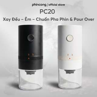  Máy xay Cà Phê cầm tay tự động Phincong PC20 + TẶNG 50G HẠT ROBUSTA 