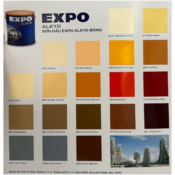 Sơn dầu, Sơn Alkyd Expo nhiều màu- 375ml