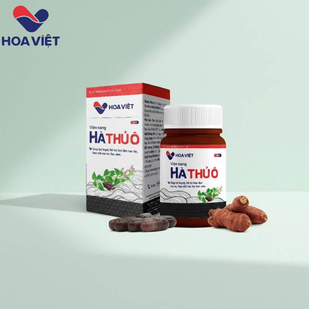 Hà Thủ Ô Đỏ Viên Uống Giúp Bổ Huyết Dược Hoa việt, giúp Đen Râu Tóc Loại Tốt Nhất