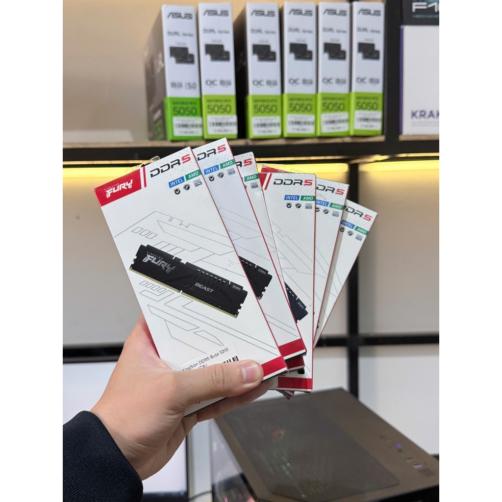 Ram DDR5 Kingston 16G/5200 Fury Beast (1x 16GB)