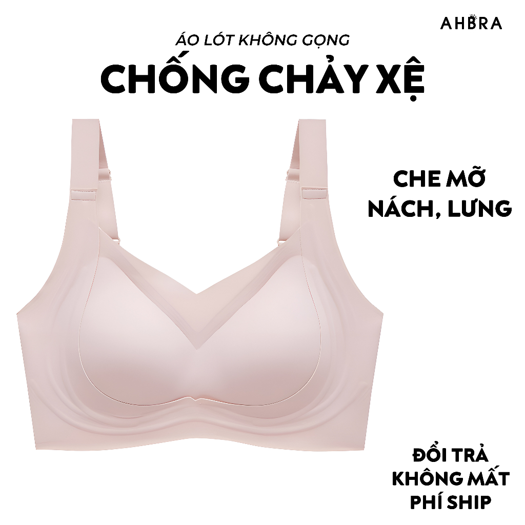 Áo Lót Chống Xệ AHBRA SA11 Không Gọng Đệm Mềm Nâng Đỡ Che Mỡ Lưng Bigsize