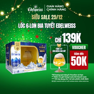  Lốc 6 lon Bia Tuyết - Edelweiss 330ml lon - Phiên bản lễ hội 
