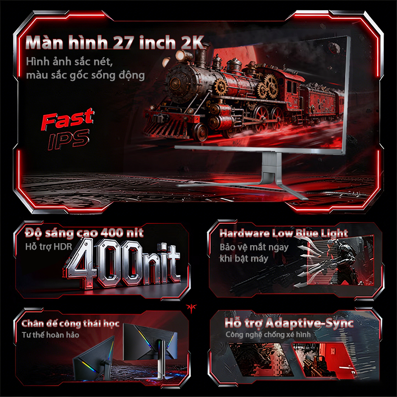 Màn Hình 24" IPS VĂN PHÒNG CHUYÊN DỤNG |100Hz MƯỢT MÀ-GIẢM MỎI MẮT | 2xHDMI+VGA | LỌC ÁNH SÁNG XANH | BigBuy360 - bigbuy360.vn