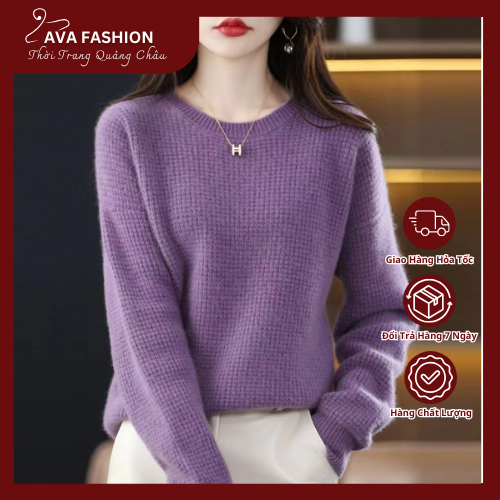 Áo Len Dệt Kim Mỏng Dáng Rộng Cá Tính AL80 - Hàng Quảng Châu Cao Cấp