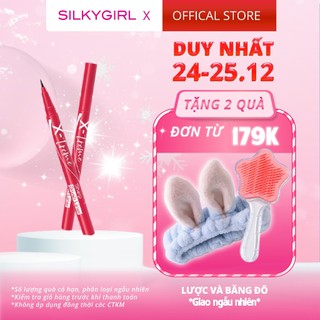  Kẻ Mắt Nước Siêu Mảnh Lâu Trôi Bền Màu Silkygirl XTreme Sharp Brush Liner 0,5ml 