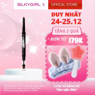  Chì mày hai đầu lâu trôi SILKYGIRL 24hr Flat Tip Brow Liner 0.15g 