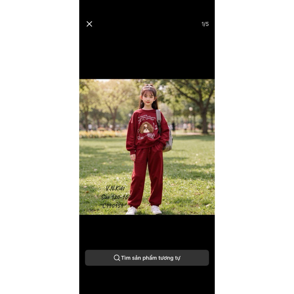 [DoKid]VN159-bộ lót lông thêu chó xù,quần bo gấu ,mới ra mắt