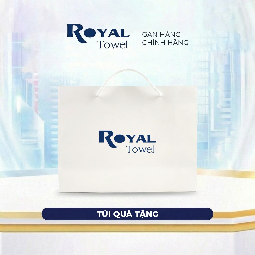 Túi Quà Tặng Cao Cấp Royal Towel Đựng Khăn Tắm, Khăn Mặt, Khăn Gội Tặng Lễ Tết, Sinh Nhật Cho Người Thân Bạn Bè