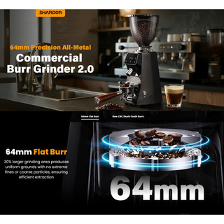 Máy xay hạt cà phê Espresso chuyên nghiệp - Chuyên dùng cho quán cà phê. Thương hiệu Anh Quốc Shardor BD-CG305