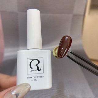 Sơn gel đỏ CRYNEL sơn móng tông đỏ không ánh tím (Hàng chuẩn)