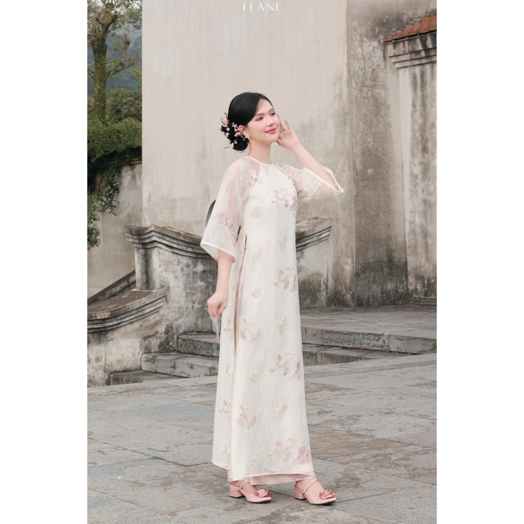 Áo dài UYỂN HOA - Thiết kế Flane 2026
