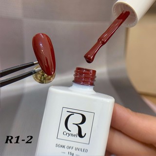 Sơn gel đỏ CRYNEL sơn móng tông đỏ không ánh tím (Hàng chuẩn)