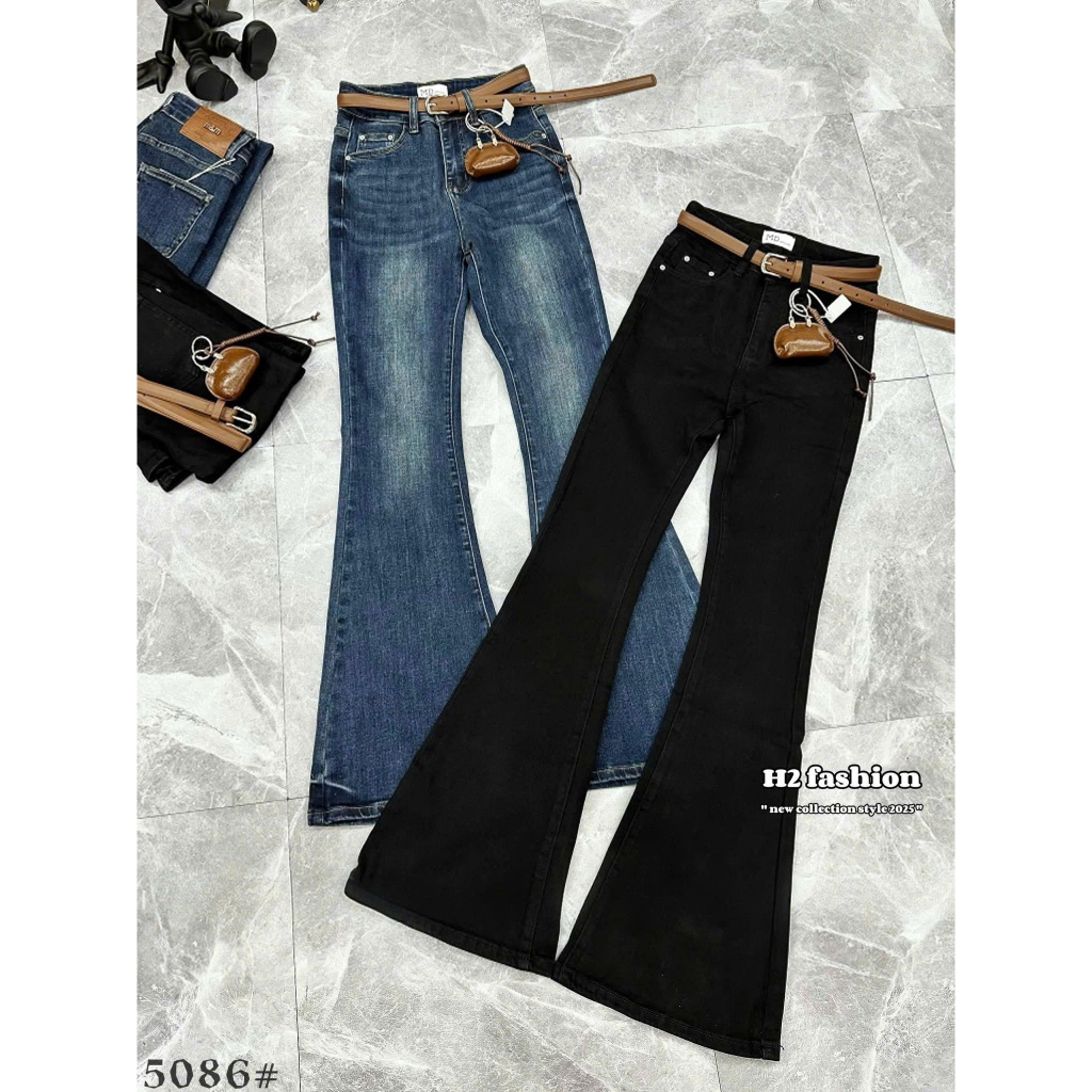Quần jean loe kèm belt 103-105cm