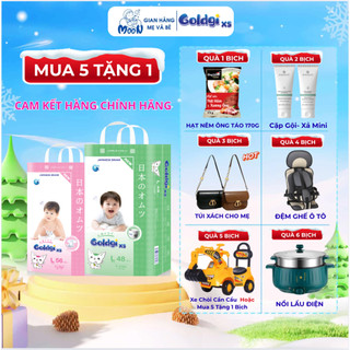  Bỉm Goldgi X5 Nhật Bản Cho Bé Siêu Mỏng Thấm Hút Tốt Chống Hăm. Đủ Size Dán Quần NB92 S84 M66 L56-M60 L48 XL44. 
