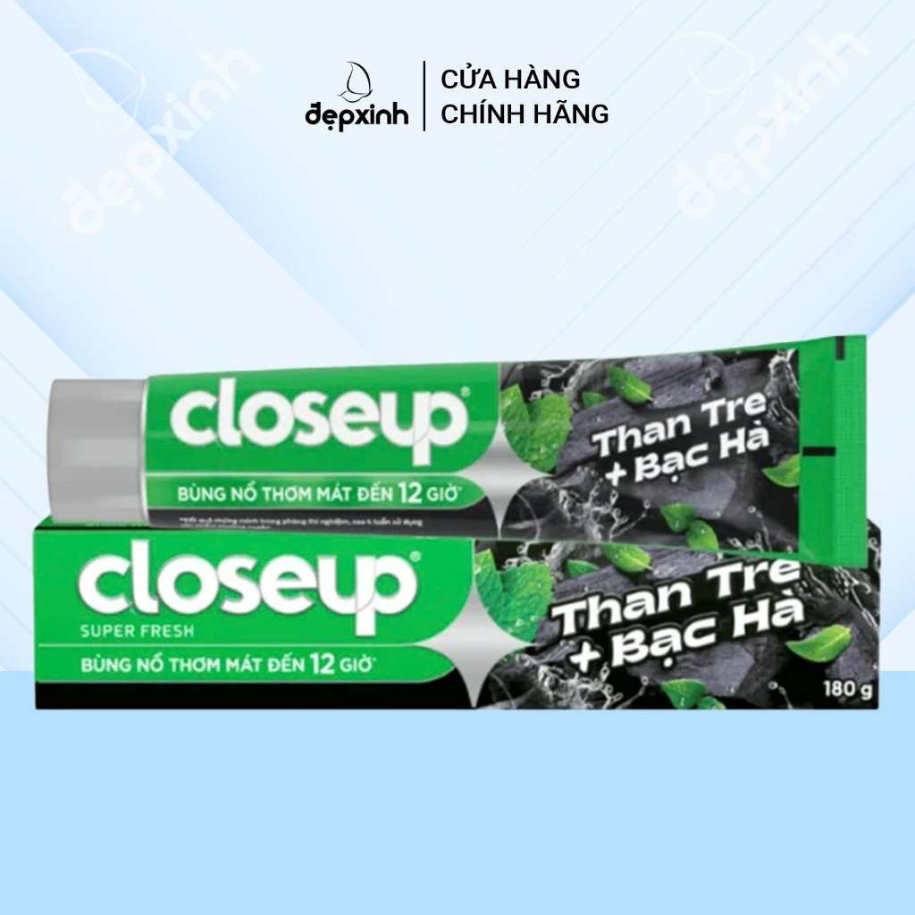 Kem đánh răng Closeup than tre bạc hà 180g