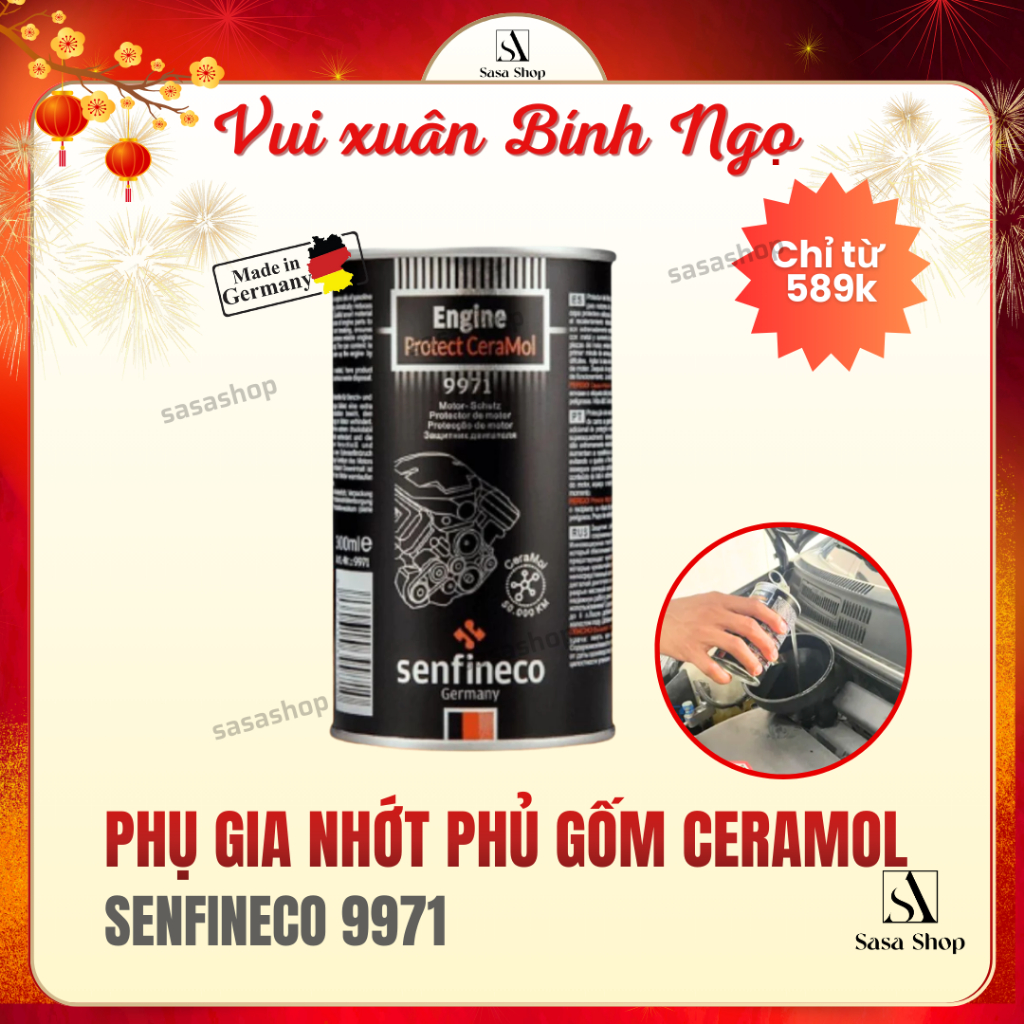 Phụ Gia Nhớt Phủ Gốm Ceramol Cao Cấp Senfineco 9971 Của Đức dung tích 300ml