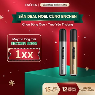  Máy tỉa lông mũi Enchen EN001 EN005  dùng pin AA  mini có thể tháo rời dao cắt hai lưỡi xoay 360° 