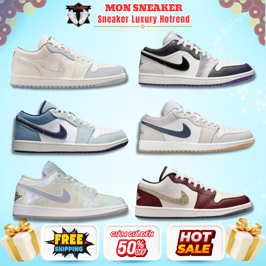 Giày Nike_Jordan 1 Low Cổ Thấp | Mẫu Mới 2025 | Sneaker Nam Nữ Dễ Phối Đồ | Full Box