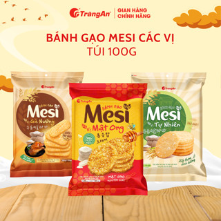  Bánh gạo Mesi các vị giòn xốp thơm bùi bánh ăn vặt ngọt - mặn thương hiệu Tràng An 