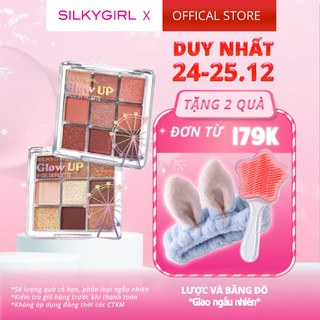   New Arrival  Bảng phấn mắt 9 ô SILKYGIRL Glow Up 9 - Color Palette 