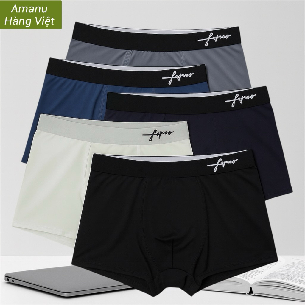 (COMBO BOXER CAO CẤP)QUẦN BOXER NAM CHỮ KÝ THUN LẠNH NAM/QUẦN SỊP ĐÙI QUẦN LÓT THUN LẠNH THOÁNG MÁT