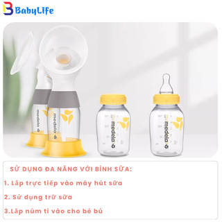 Bình Trữ Sữa Medela 150ml / 250ml, Bình Đựng Sữa Medela Chính Hãng – Nhựa PP An Toàn Không BPA