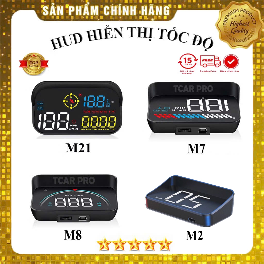 BỘ HUD Ô TÔ M21 M8 M7 M2 HUB HIỂN THỊ TỐC ĐỘ LÊN TRÊN KÍNH LÁI XE HƠI CẢNH BÁO