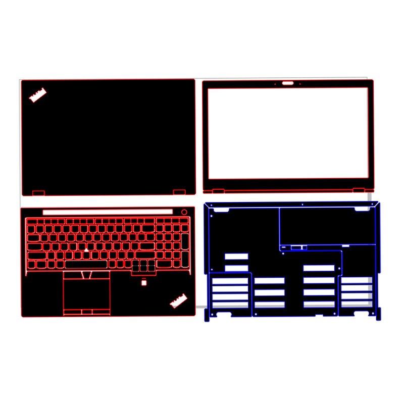 Decal skin Lenovo ThinkPad P52, P53 cắt sẵn mặt ABC