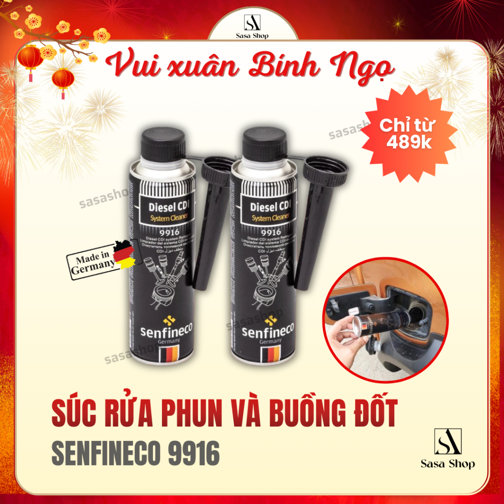 Súc Rửa Cực Sạch Hệ Thống Phun Và Buồng Đốt Máy Dầu Senfineco 9916 Của Đức