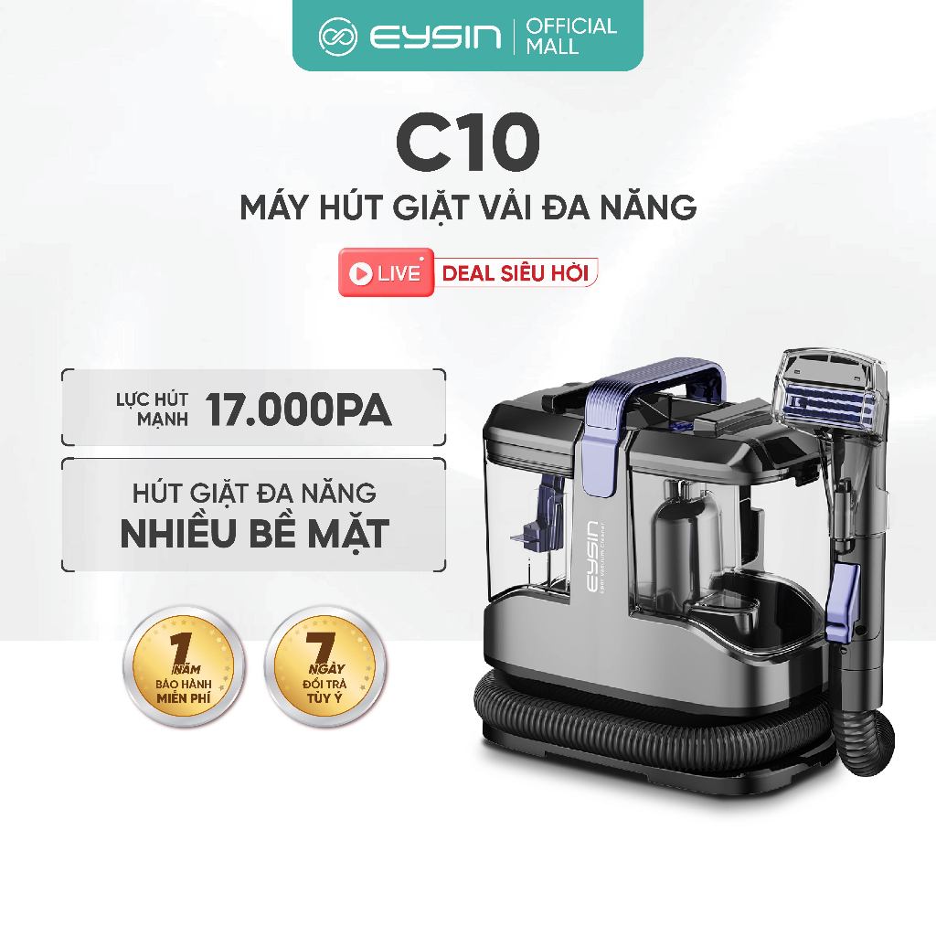 Máy Giặt Hút EYSIN [C10] Hút giặt vải giặt sofa giặt đệm Làm sạch diệt khuẩn ghế đệm Lực hút mạnh 17