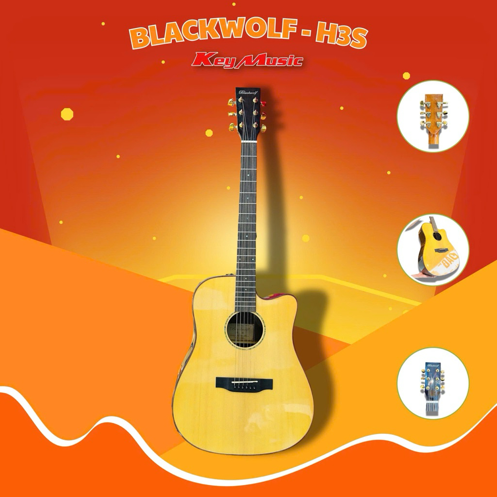 GUITAR ACOUSTIC BLACKWOLF H3S