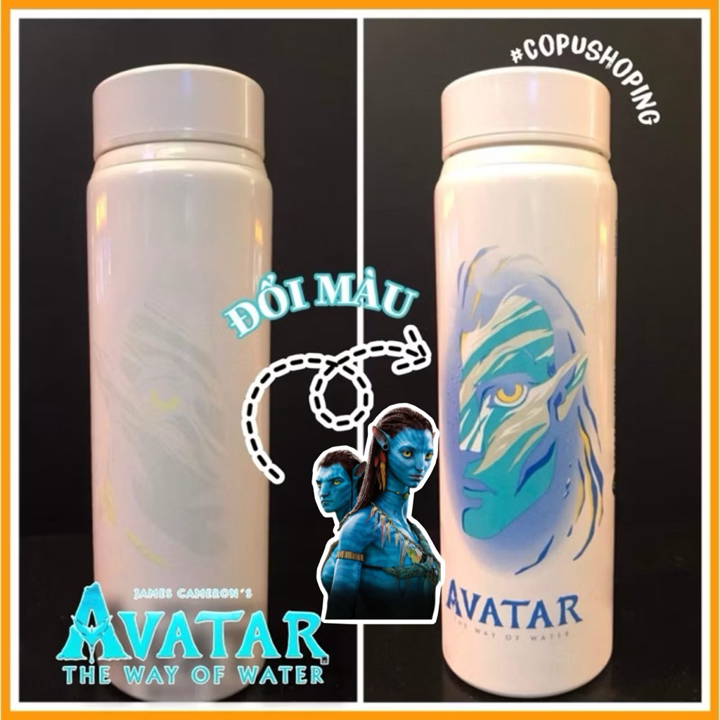 (Đổi màu) Bình nước đổi màu Avatar 3 Fire And Ash