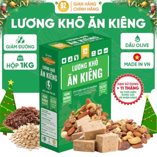   ĂN KIÊNG  Hộp 1kg Lương Khô Mini Ăn Kiêng Cao Cấp Viên Bỏ Túi Tiện Lợi Chống Đói,Ít Đường Ít Calo 