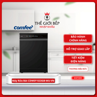 Máy Rửa Bát  Comfee CDWEF1533GB-WU-VN - 15 bộ, 10 chương trình,Inverter tiết kiệm điện