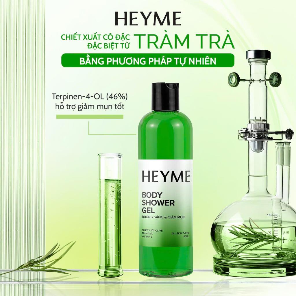 Sữa tắm hỗ trợ giảm mụn lưng & mờ thâm hiệu quả HEYME 300ML