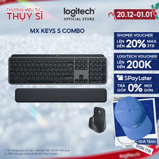  Combo Chuột & Bàn Phím Bluetooth không dây Logitech MX Keys S Combo - Có gác tay Chiếu sáng USB-C 