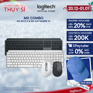  Combo Bàn phím Bluetooth Logitech MX Keys S | Chuột không dây Logitech MX Anywhere 3s 