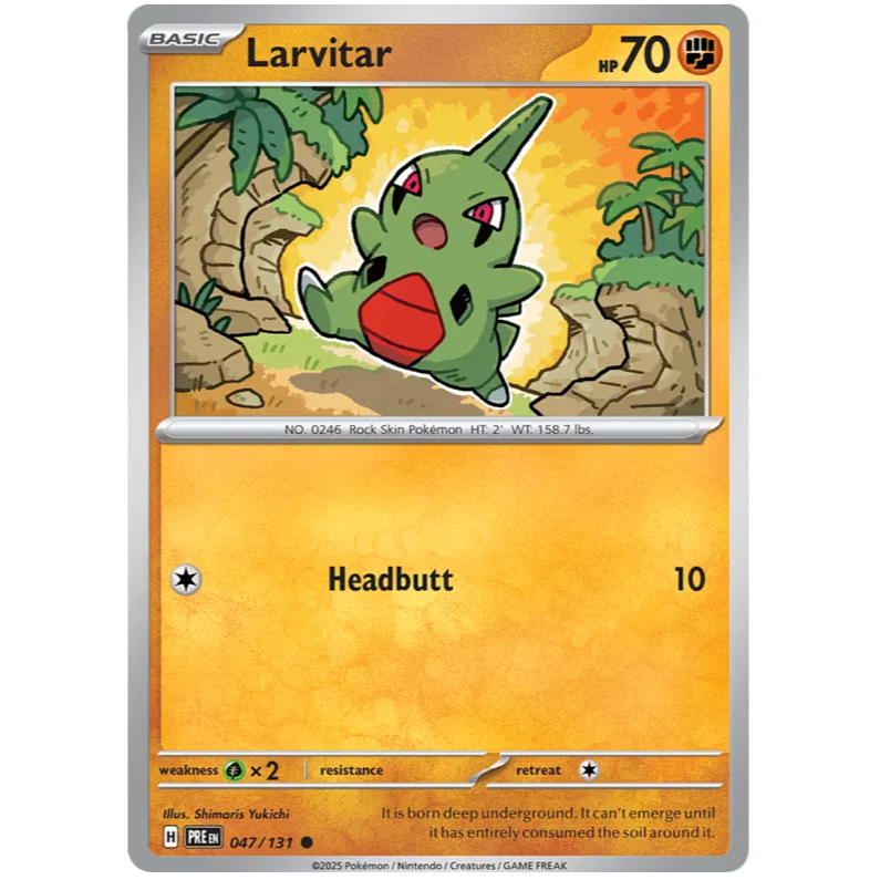 PRE - Pokemon TCG - Larvitar - Common - 047/131