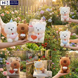 Gấu Bông Sinh Nhật Mini Có Set Quà Tặng Làm Quà Sinh Nhật Cho Trẻ Em, Bé,Bạn Gái/Nữ Ngày Sinh Nhật