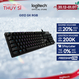  Bàn phím cơ gaming Logitech G512 GX RGB - 3 loại phím cơ GX Switch cổng USB 2.0 