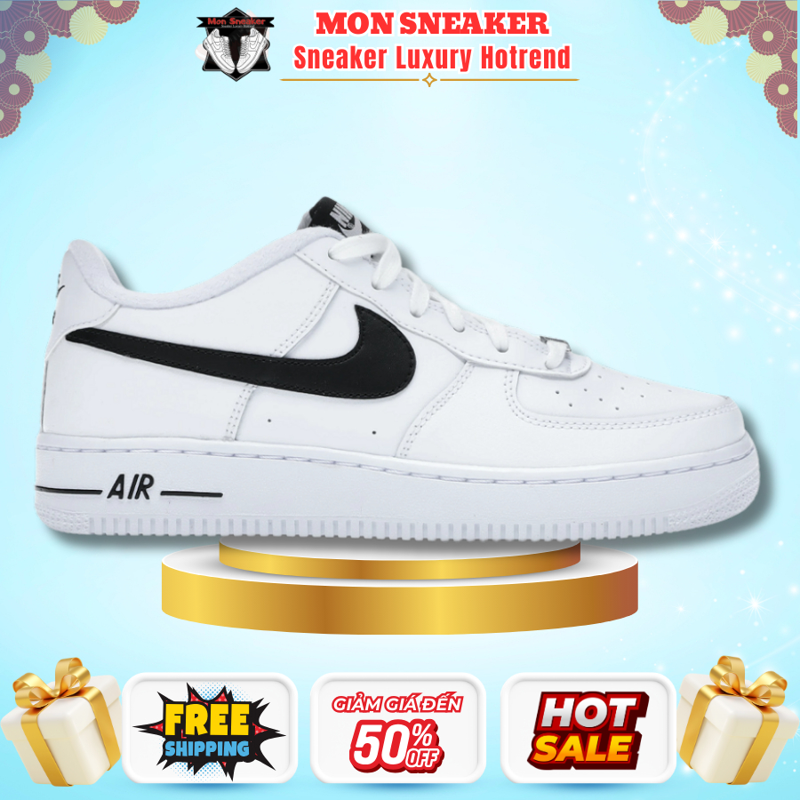Giày Nike AF1 Low White Black Nam Nữ | Phong Cách Basic Dễ Phối Đồ | Full Box.