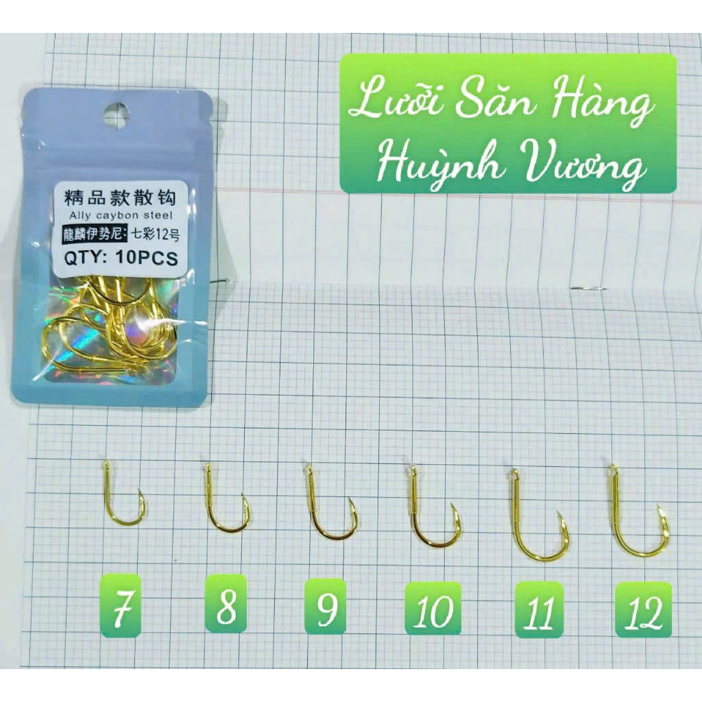 Lưỡi săn hàng cao cấp Huỳnh Vương  ( 1 vỉ 10 luoi)