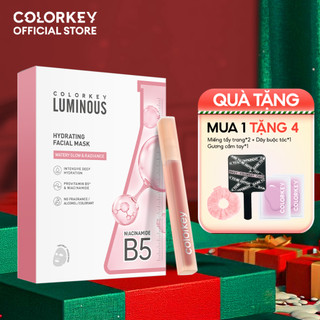   LIVE  Combo Son COLORKEY Watery Tint +  1 Hộp 10 Miếng Mặt Nạ Giấy COLORKEY LUMINOUS Vitamin B5 