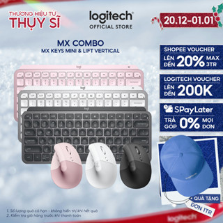  Combo Bàn phím Logitech MX Keys Mini và Chuột Logitech Lift Vertical - Bluetooth USB Logi Bolt 