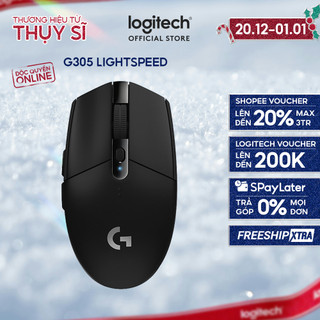  Chuột gaming không dây Logitech G G305 LIGHTSPEED - Hero 12K DPI Nhẹ 99g 6 nút lập trình Pin 250h 